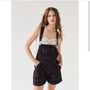 Urban Outfitters Black Denim Overalls
